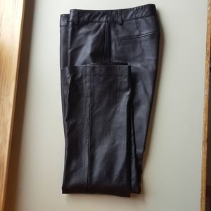Size 6 Petite Dark Brown 100% ⁸Leather Pants